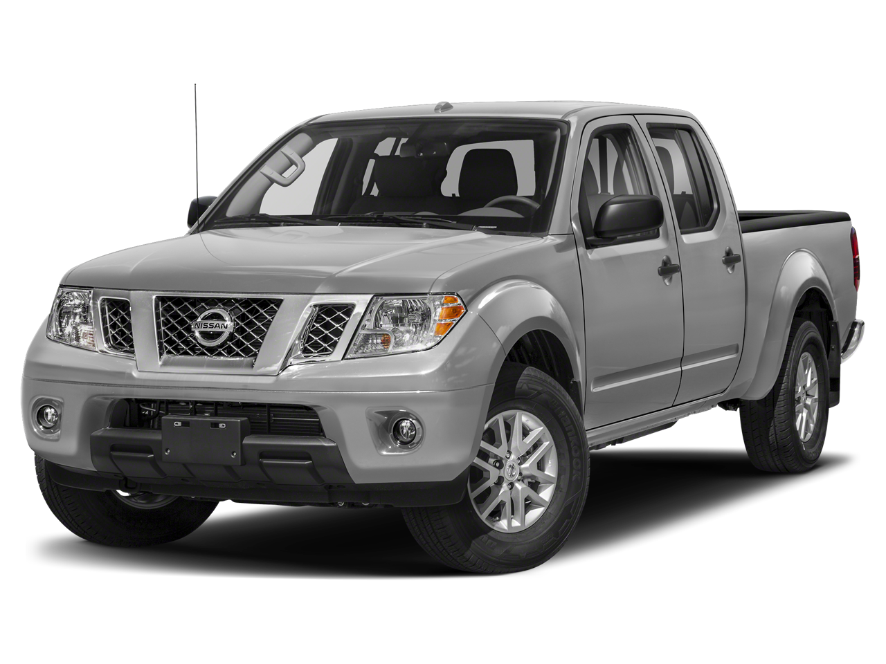2018 Nissan Frontier SV in Brilliant Silver — front three-quarter view