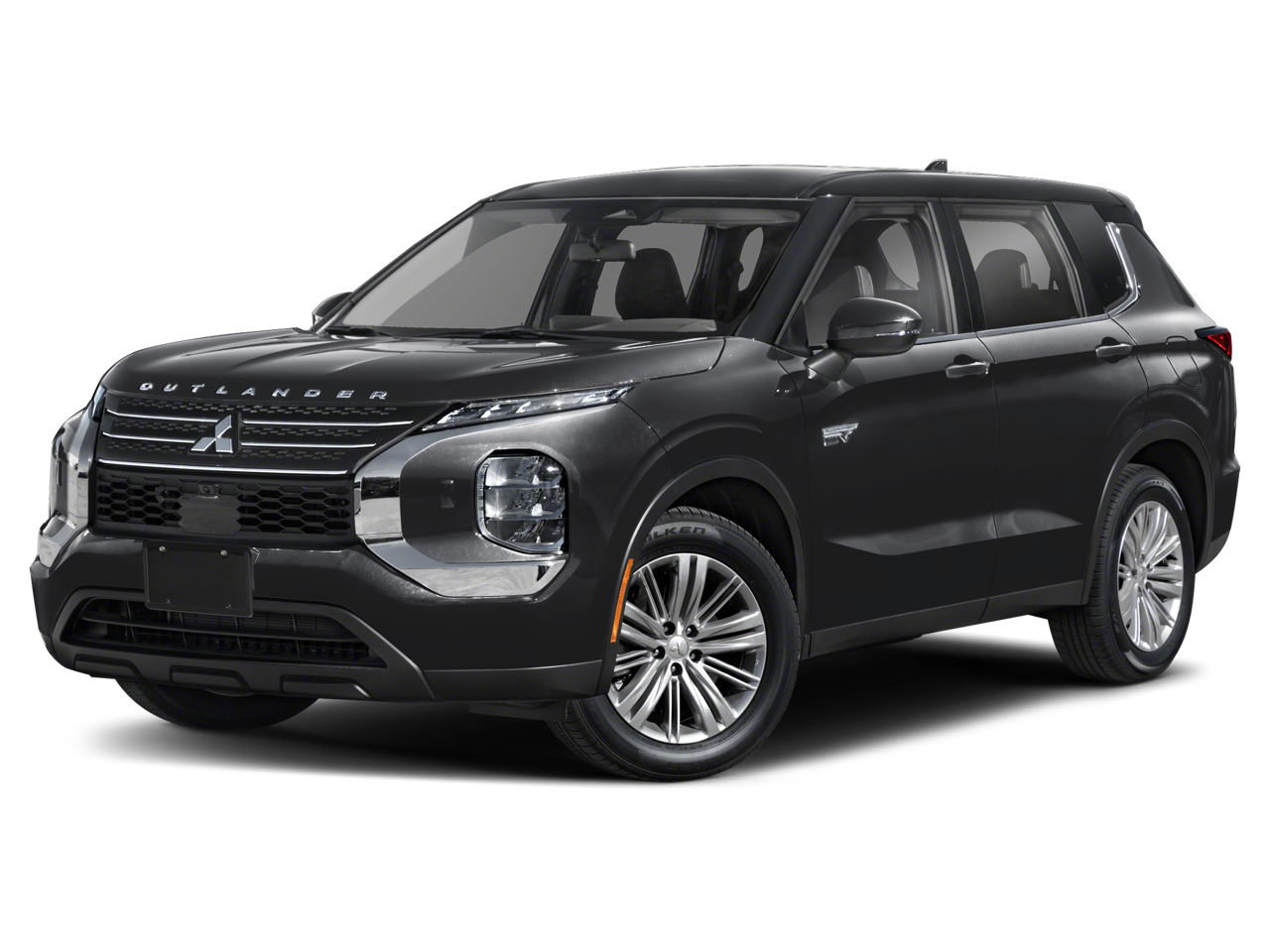 2026 Mitsubishi Outlander PHEV SE in Labrador Black Pearl — front three-quarter view