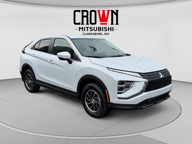 2026 Mitsubishi Eclipse Cross ES in White Diamond — front three-quarter view
