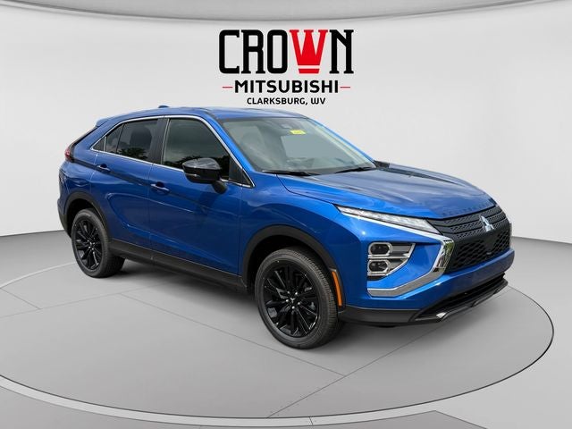 2026 Mitsubishi Eclipse Cross LE in Lightning Blue Metallic — front three-quarter view