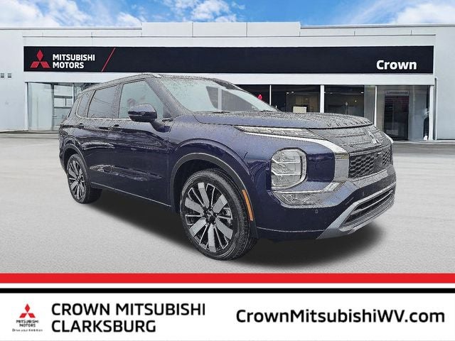 2026 Mitsubishi Outlander SEL in Cosmic Blue Metallic — front three-quarter view